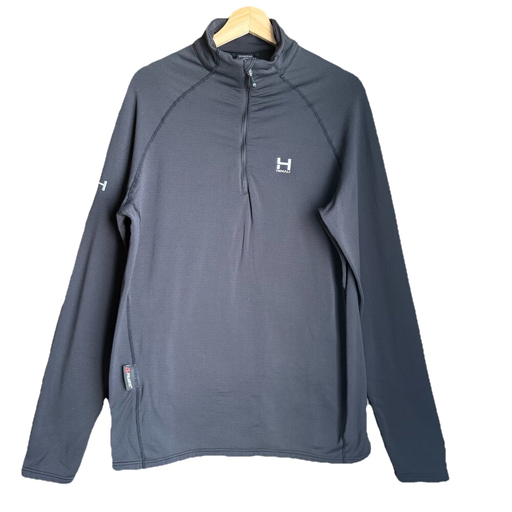 HIMALI Men’s Mindset Polartec Fleece 1/4 Zip Pullover Size L Black Technical